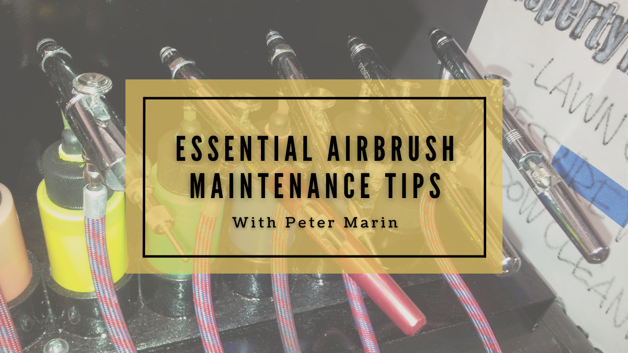 Learn how to care for your airbrush equipment from Pete Marin of Airbrush Events.