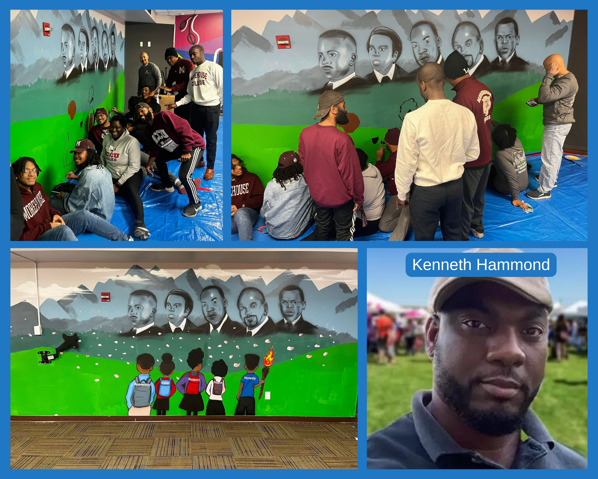 An Airbrush Events artist's mural at a YMCA.