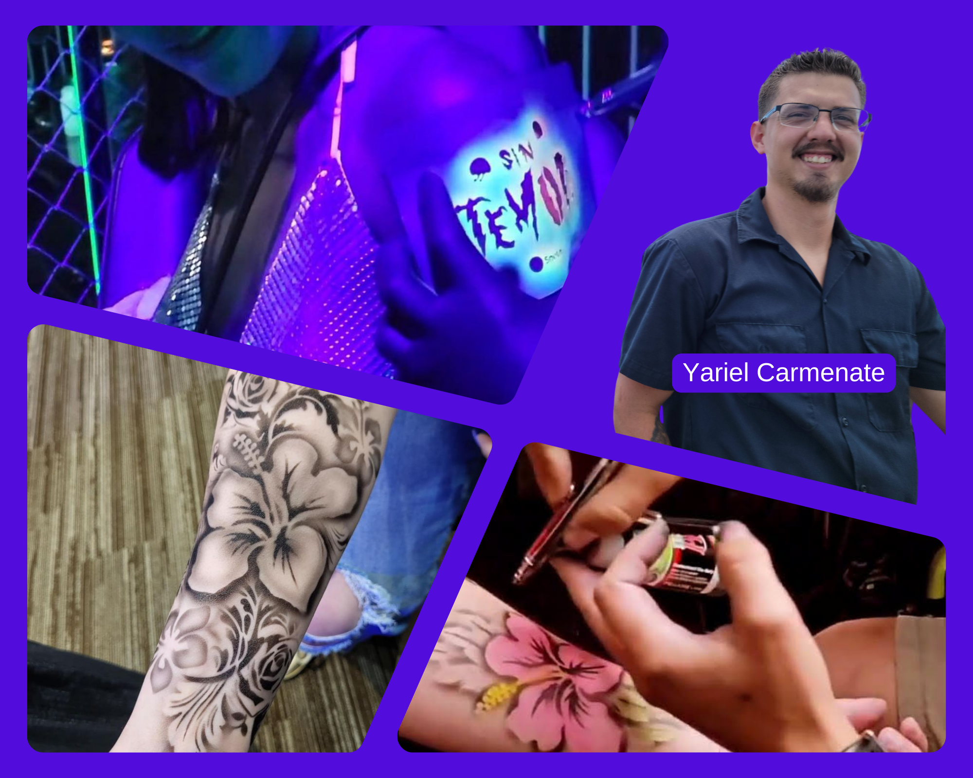 Airbrush Events has great airbrush tattoo artists.