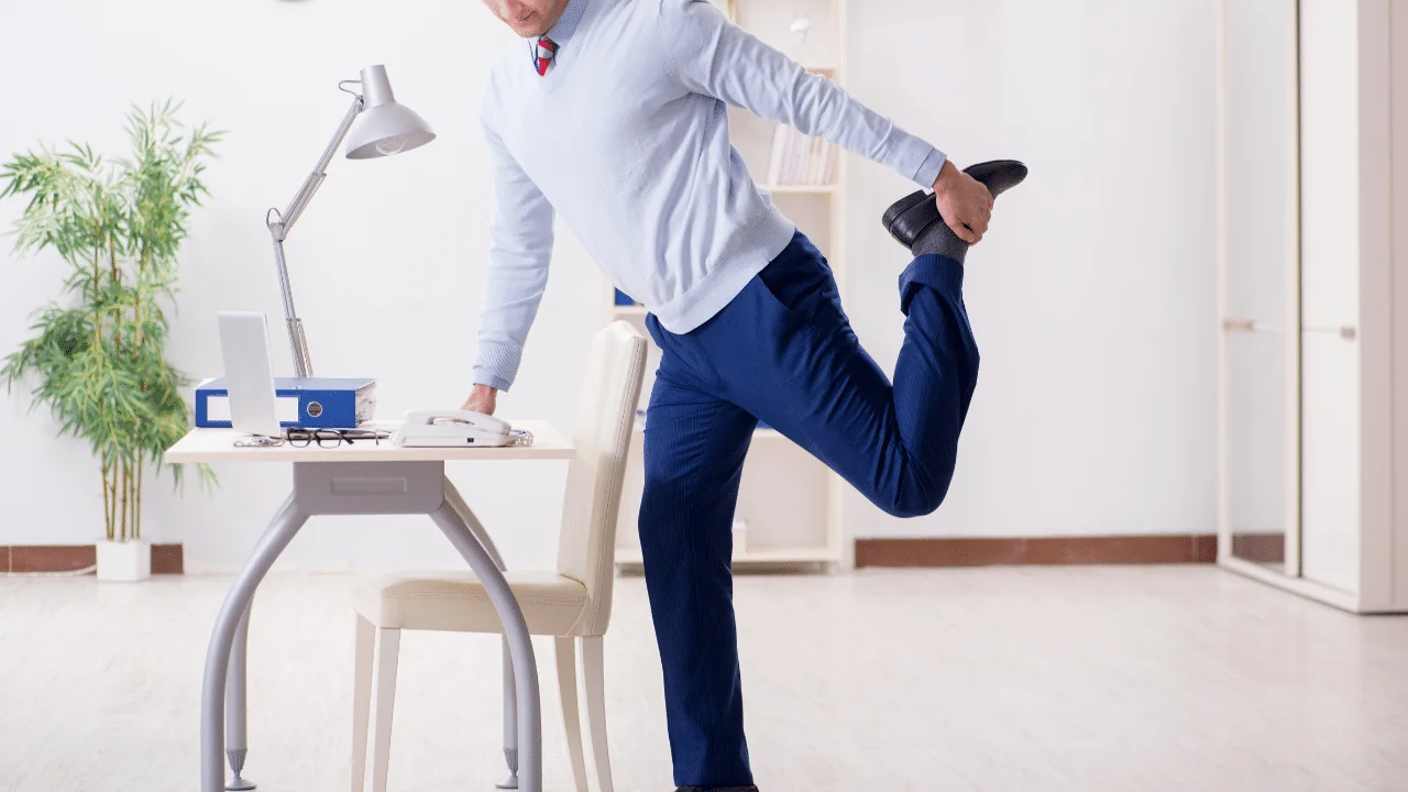 Stretching is important for ergonomic workspaces from Airbrush Events.