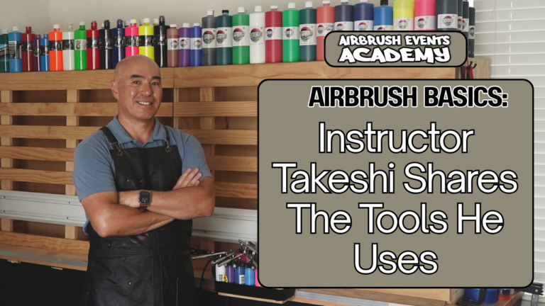 Airbrush Basics - Instructor Takeshi Shares The Tools He Uses