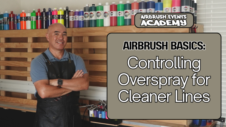 Airbrush Basics - Controlling Overspray for Cleaner Lines