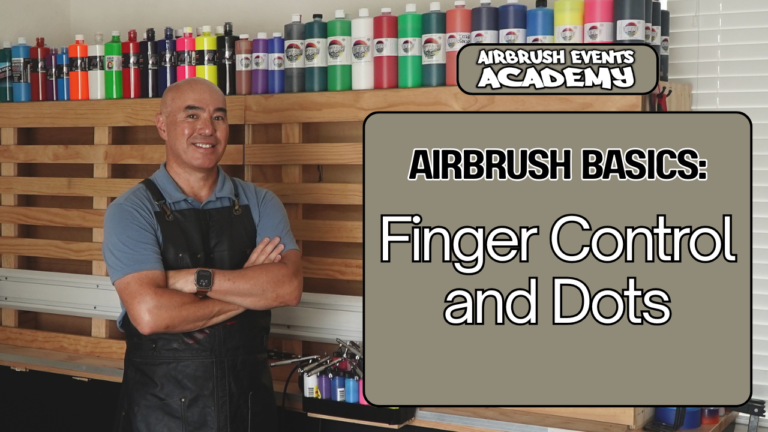 Airbrush Basics - Finger Control and Dots