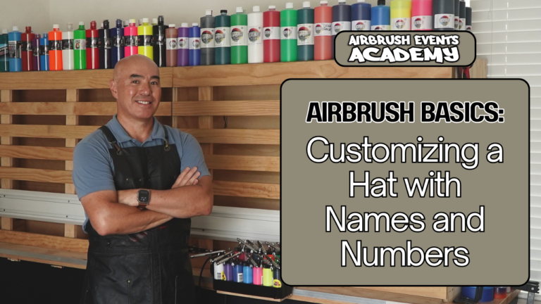 Airbrush Basics - Customizing a Hat with Names and Numbers